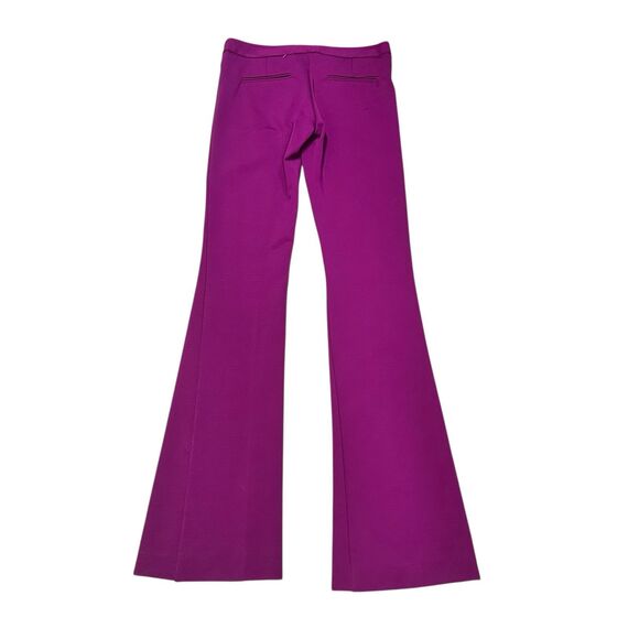 Callas DANAE CREPE STRETCH HIGH WAISTED FIT AND FLARE TROUSERS IN MAGENTA NWT Si - Picture 3 of 9